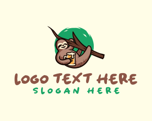 Sloth Beer Mug logo