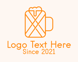 Orange Beer Mug  logo