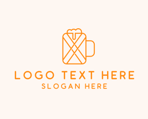 Orange Beer Mug  logo