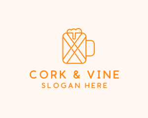 Orange Beer Mug  logo design