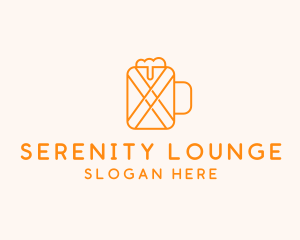 Orange Beer Mug  logo design