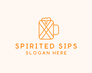 Orange Beer Mug  logo design