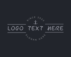 Handwriting - Anchor Nautical Handwriting logo design