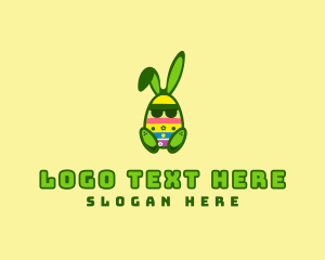 Cool Easter Bunny logo