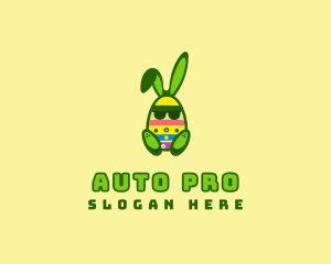 Cool Easter Bunny logo