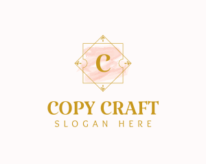 Watercolor Craft Design logo design