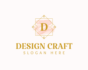 Watercolor Craft Design logo design