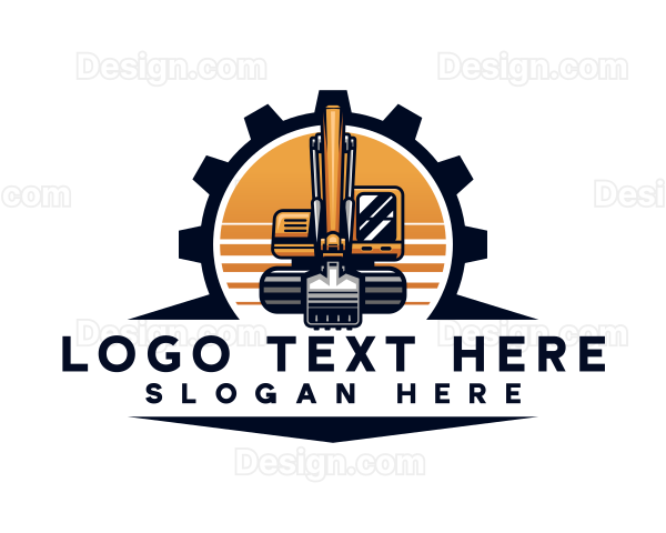 Excavation Machine Contractor Logo