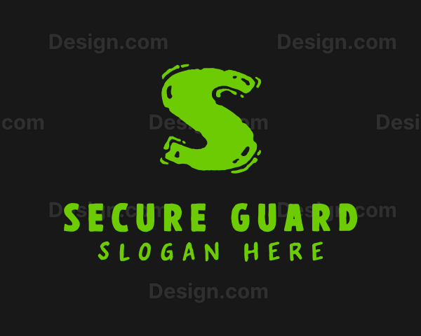 Green Handwritten Lettermark Logo