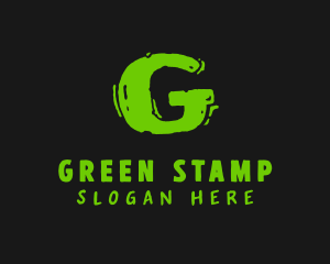 Green Handwritten Lettermark logo design