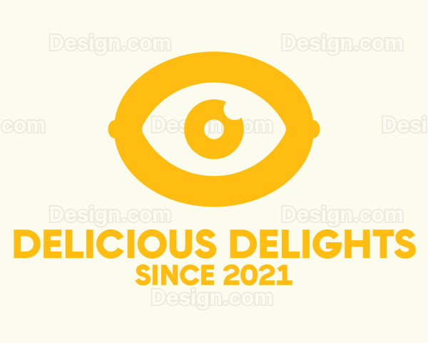 Gold Lemon Eye Logo