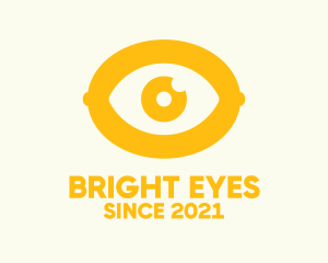 Gold Lemon Eye logo design