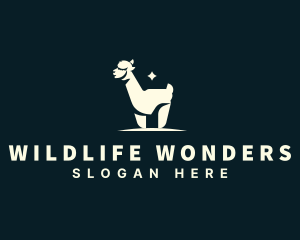 Alpaca Llama Wildlife logo