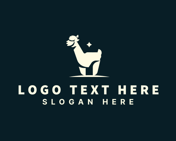 Llama logo example 1