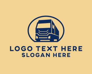 Cargo Truck Hauling logo design