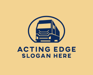 Cargo Truck Hauling logo design