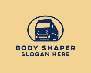 Cargo Truck Hauling logo design