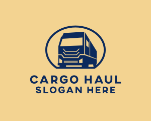 Cargo Truck Hauling logo design