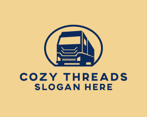 Cargo Truck Hauling logo design