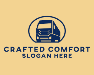 Cargo Truck Hauling logo design