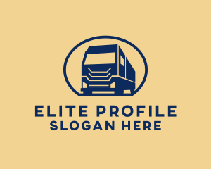 Cargo Truck Hauling logo design