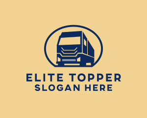 Cargo Truck Hauling logo design