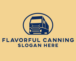 Cargo Truck Hauling logo design