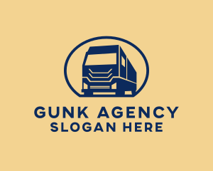 Cargo Truck Hauling logo design