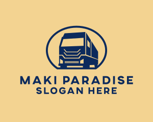 Cargo Truck Hauling logo design