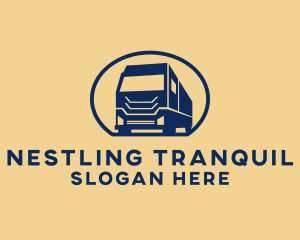 Cargo Truck Hauling logo design