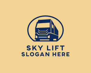 Cargo Truck Hauling logo design