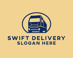 Cargo Truck Hauling logo design