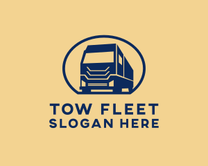 Cargo Truck Hauling logo design