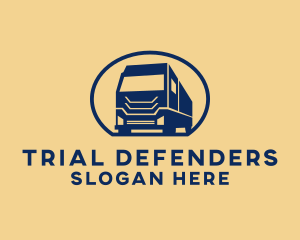 Cargo Truck Hauling logo design