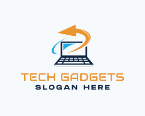 Laptop Gadget Technology logo design