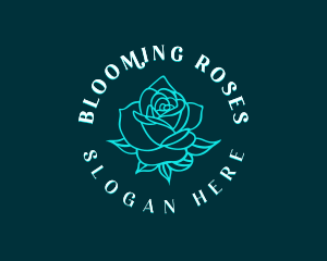 Luxury Rose Flower logo design