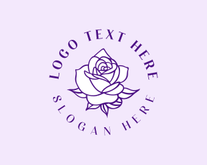 Luxury Rose Flower Logo