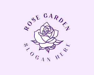 Luxury Rose Flower logo design