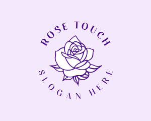 Luxury Rose Flower logo