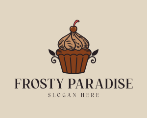 Cupcake Frosting Pastry logo