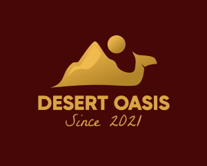 Desert Camel Sunset  logo