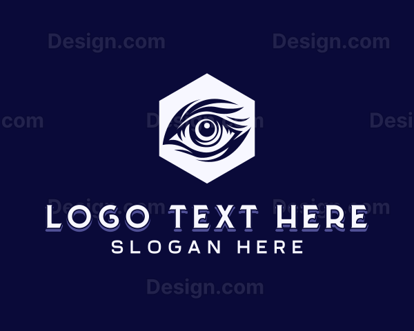 Hexagon Eye Safari Logo