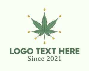 Marijuana Oil Droplet logo