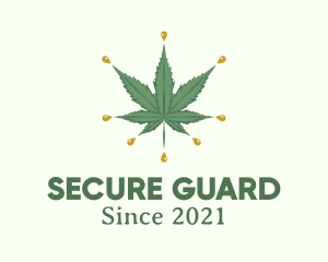 Marijuana Oil Droplet logo