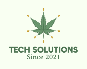 Marijuana Oil Droplet logo