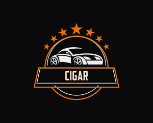 Sports Car Racing Vehicle Logo