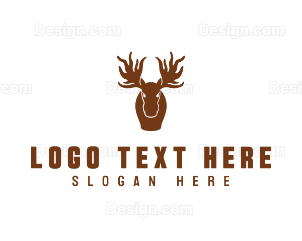 Wildlife Moose Animal Hunter Logo