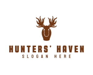 Wildlife Moose Animal Hunter logo design