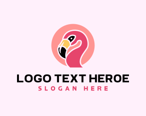 Aviary Bird Flamingo logo