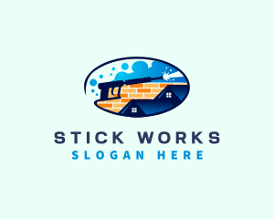 Pressure Wash Housekeeping logo design